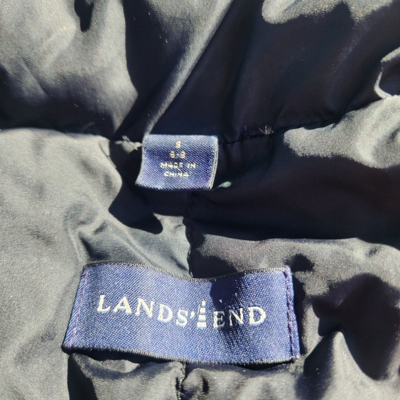 Lands’ End Puffer Vest | Black | Goose Down | Lightweight | Size Small - Picture 3 of 6